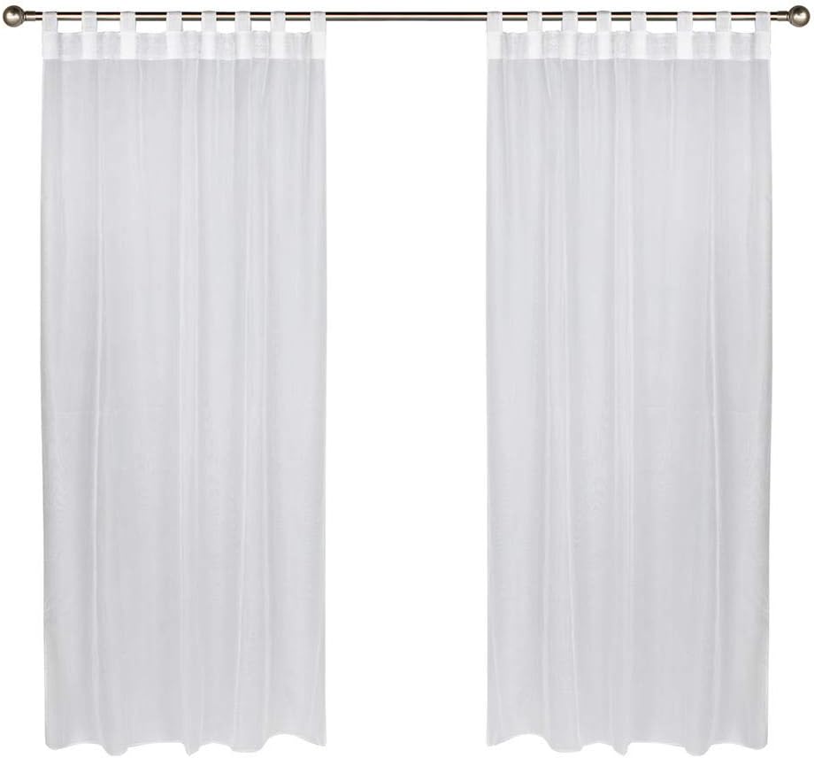 Cortina Sheer Exterior 54x84pulg Blanca