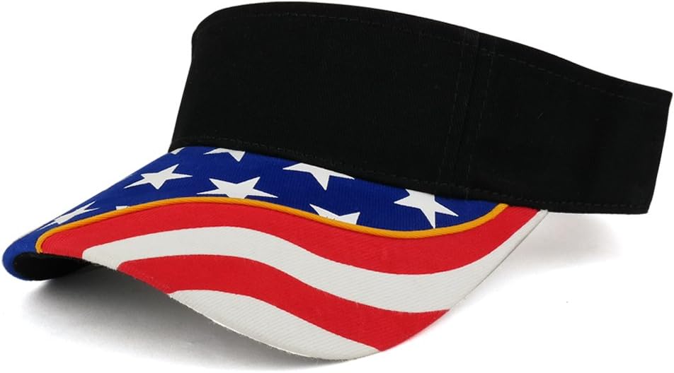 Visera solar sarga algodón cepillado bandera EE.UU.