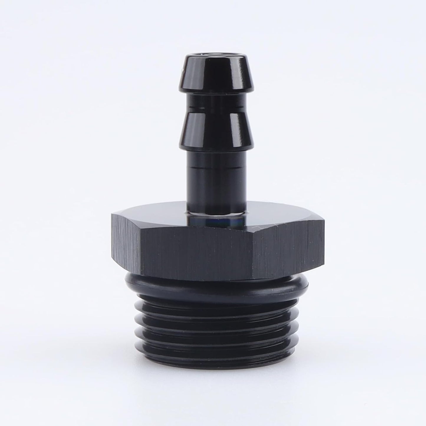 Adaptador manguera aluminio 5/16" púa negro