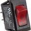Interruptor basculante SPST 10A DC negro con rojo