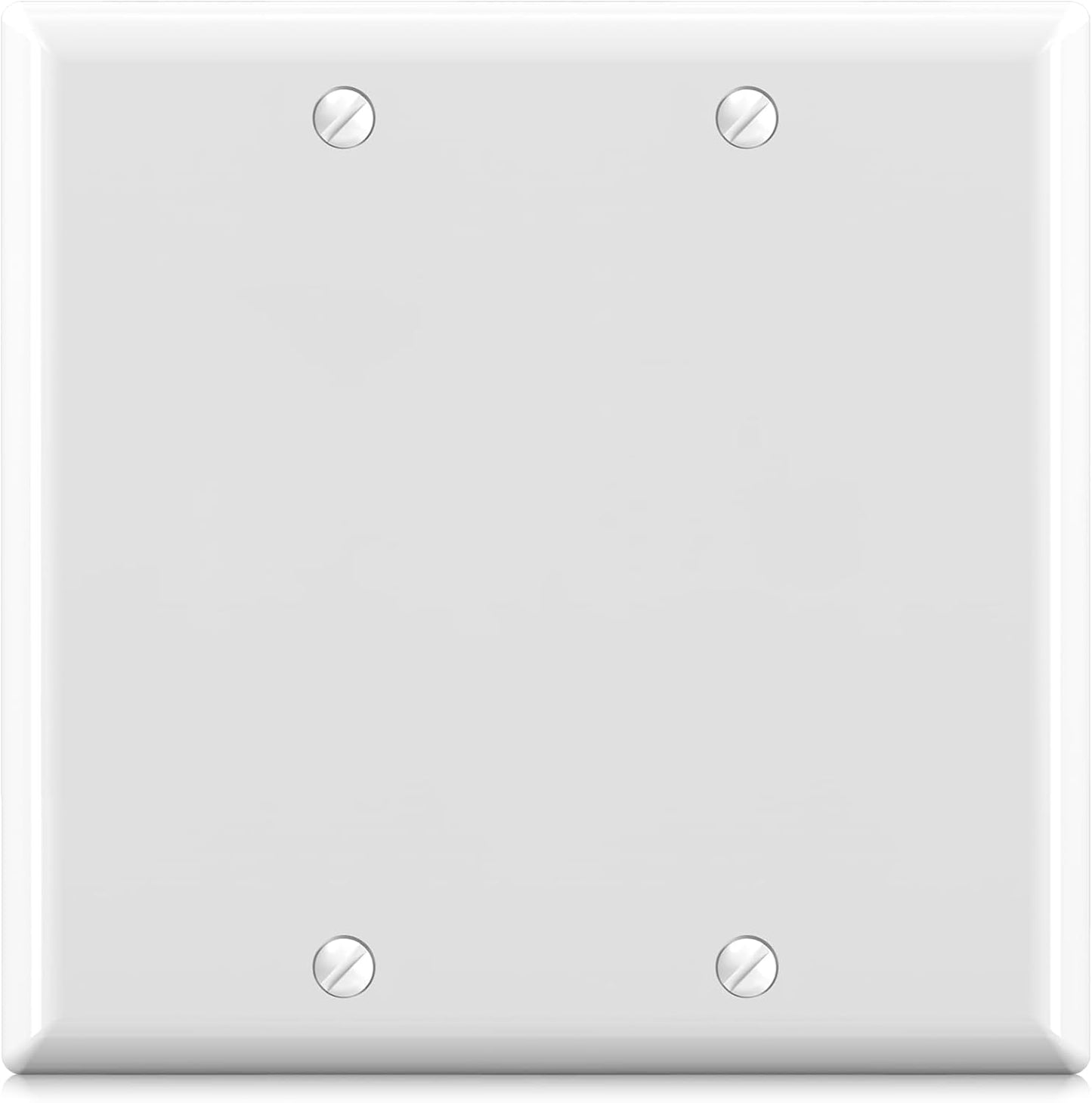 Placa pared 2 bandas 4.53x4.57" cubierta termoplástica UL