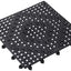 Tapete bar 12x12pulg goma negra flexible 10 barras entrelazadas