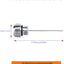 Varilla temperatura aceite comp Harley Touring 17-25 cromo
