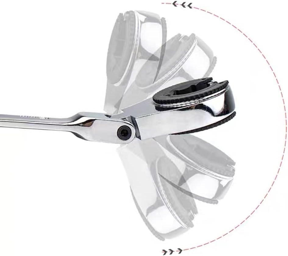 Llave trinquete métrica 15mm cabeza flexible
