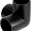 Codo 3 vías 1/2pulg para muebles PVC negro pack 12