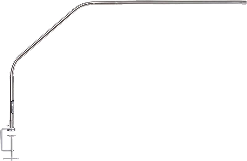 Lámpara mesa LED acero cepillado 6000K USB-C difusor