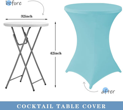 2 Manteles Elásticos Highboy para Fiesta Azul Bebé 30-32pulg