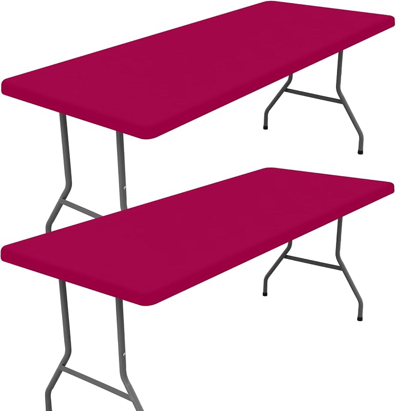2 Manteles Spandex 6ft Elásticos para Pícnic y Exteriores
