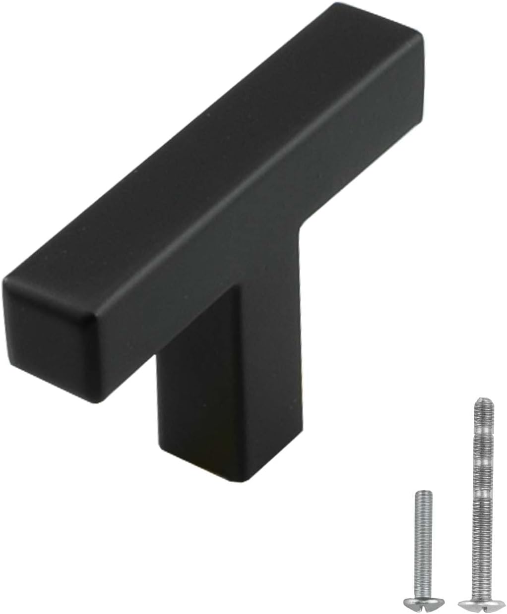 15 Manijas Cuadradas Acero Inox 2pulg para Gabinete Negro