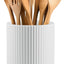 Soporte utensilios cerámica blanco mate cocina moderno