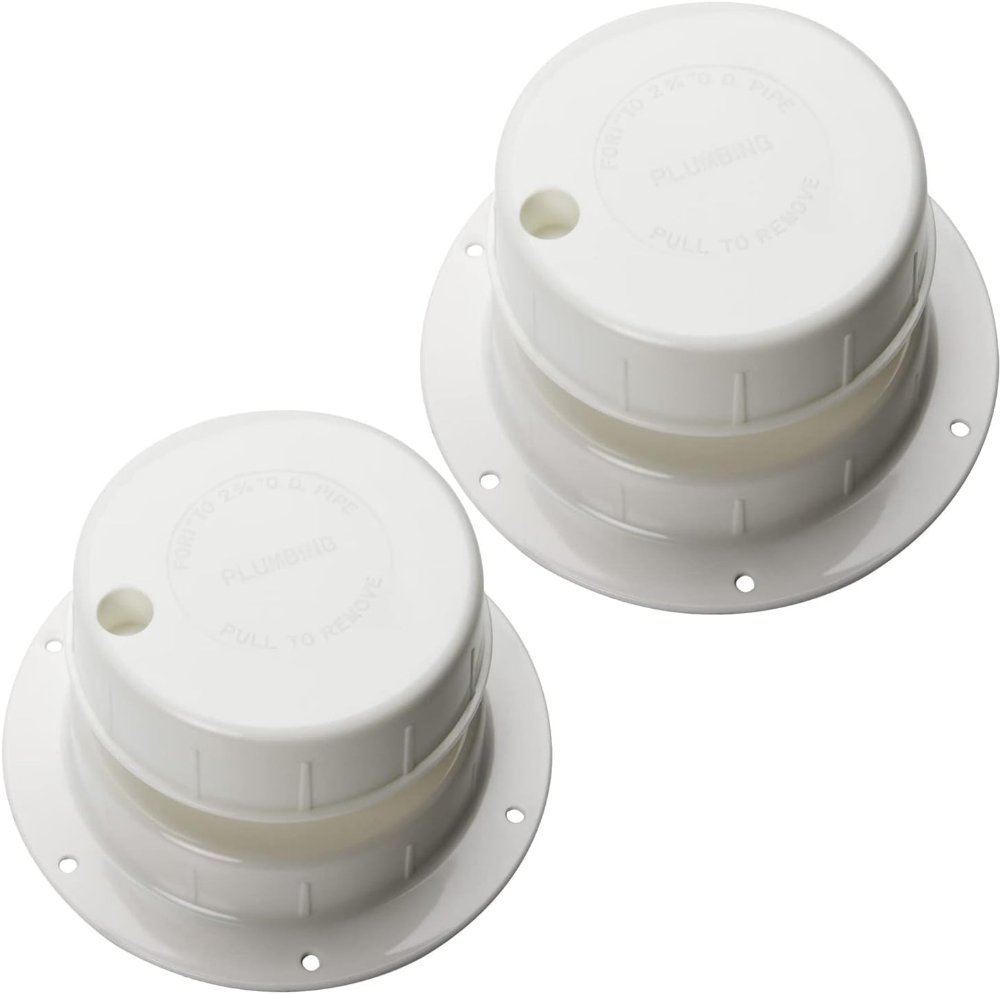 2 Pzas Tapa Ventilación Caravana 3/8" Blanco