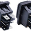 2 Pzas Interruptor Palanca Impermeable 16A 250V 3 Posiciones Negro