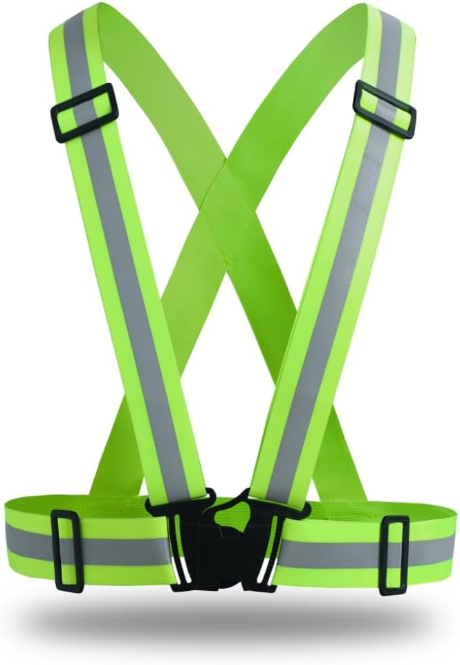 Chaleco seguridad reflectante ajustable ciclismo construcción