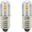 2 Bombillas E10 Luz Blanca Cálida para Faros Navidad