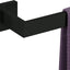 Toallero pared níquel cepillado 32" cuadrado negro mate