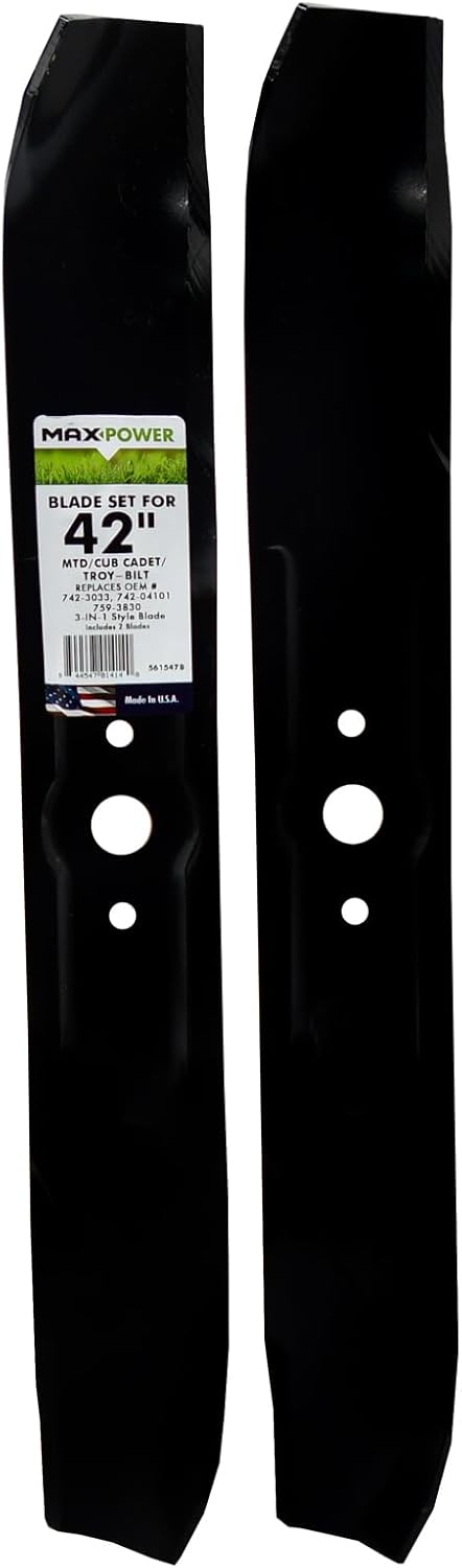 Set 2 cuchillas para cortadoras 42pulg MTD Cub Cadet