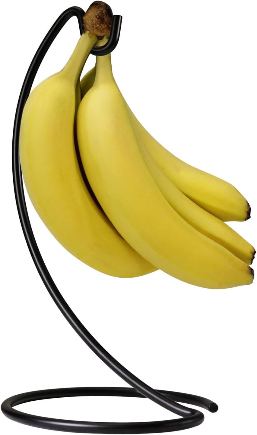 Soporte plátano encimera cocina negro