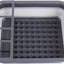 Escurridor platos silicona plástico soporte cubiertos gris