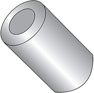 Espaciador redondo aluminio #10 1/2pulg 0.192pulg 1pulg set 5