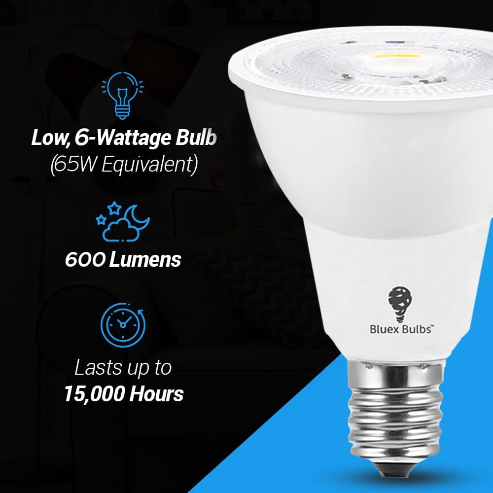 4 Pzas Bombilla LED R14 6W Base E17 Blanco Frío 5000K