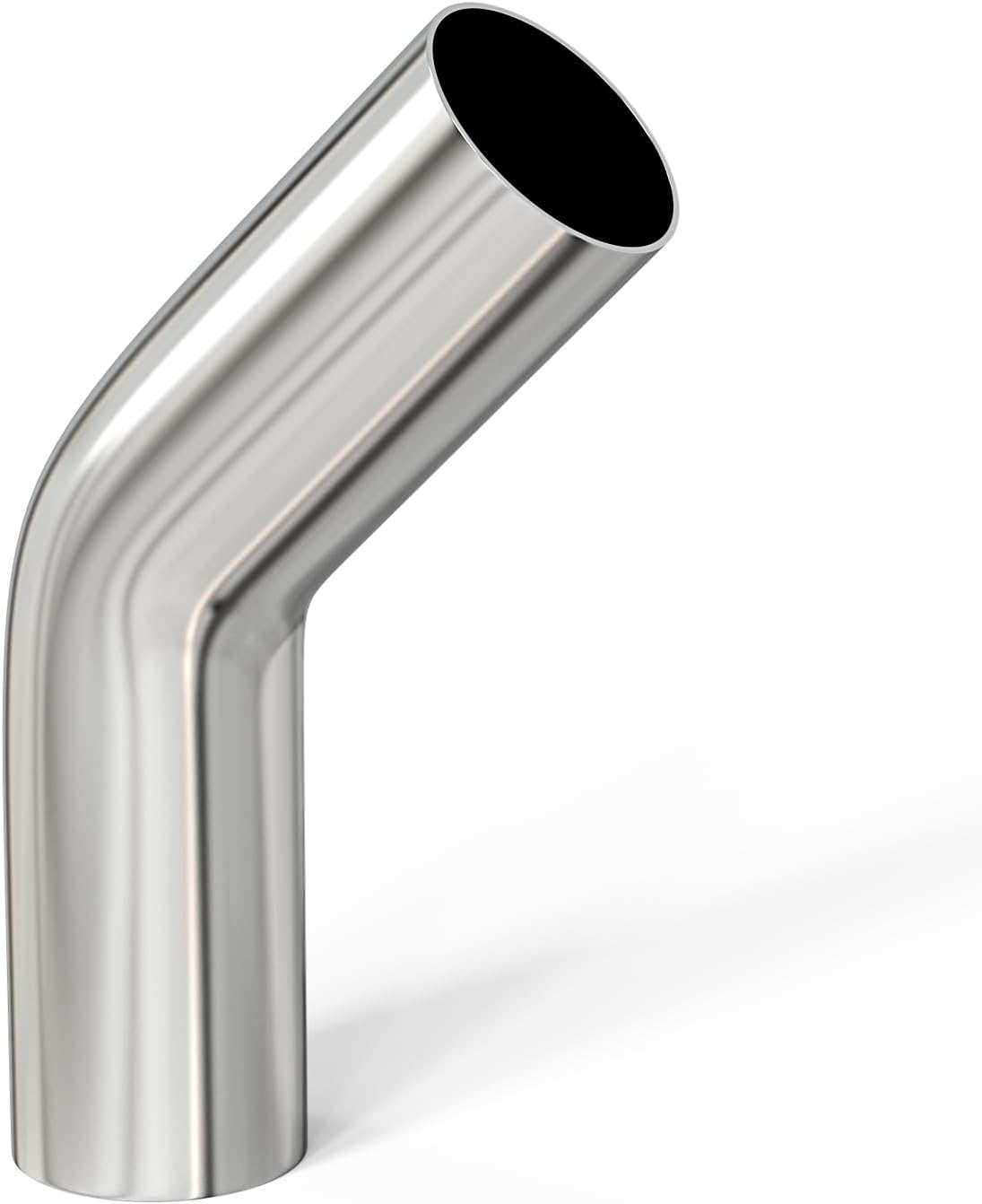 Tubo aluminio 45 grados entrada aire 3" OD 4"