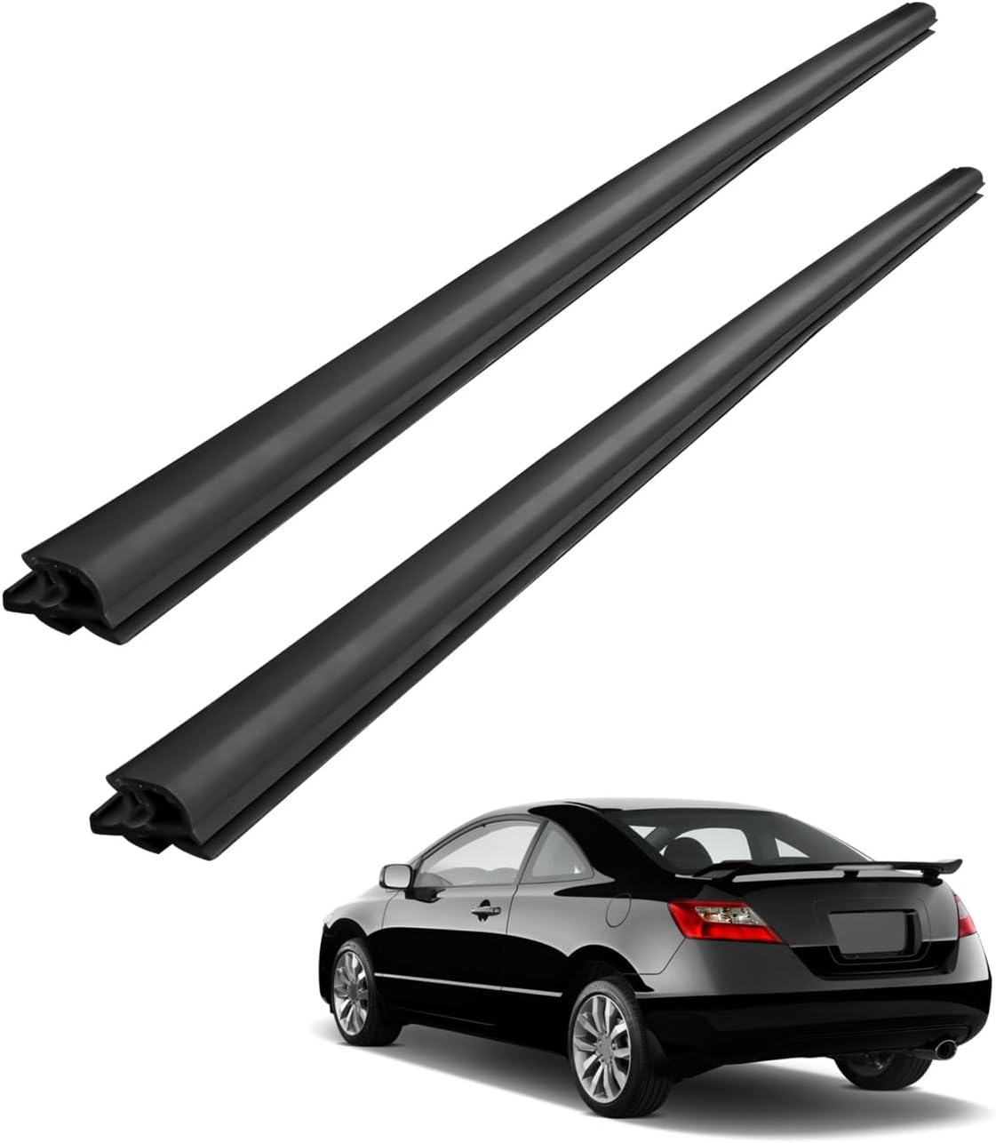 2 Pzas Burlete Ventana Honda Civic 2D 06-11