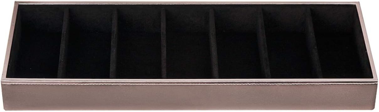Estuche cuero para lentes 7 compartimentos