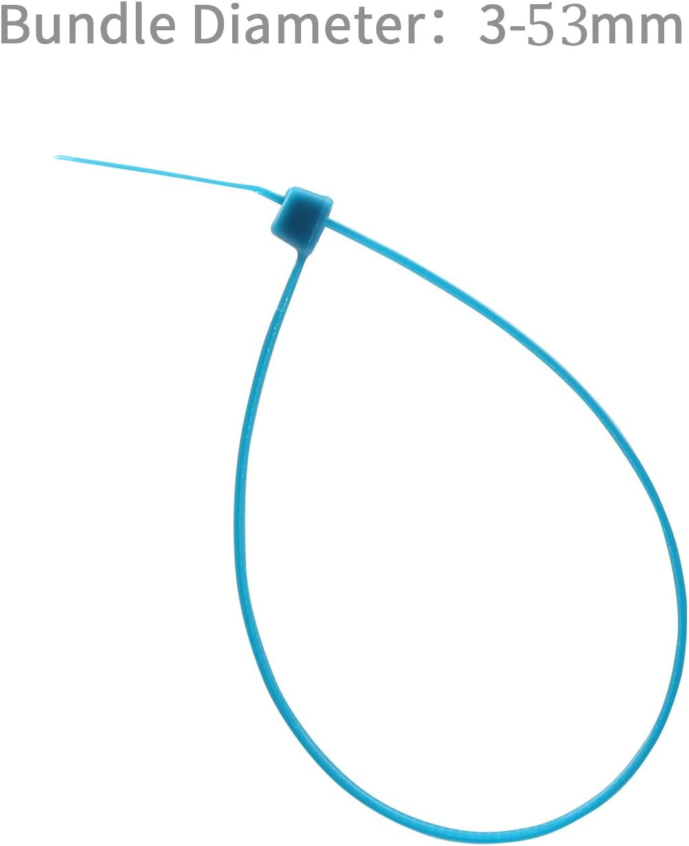 1000 Bridas Azules 8pulg Resistentes 60lb PA66