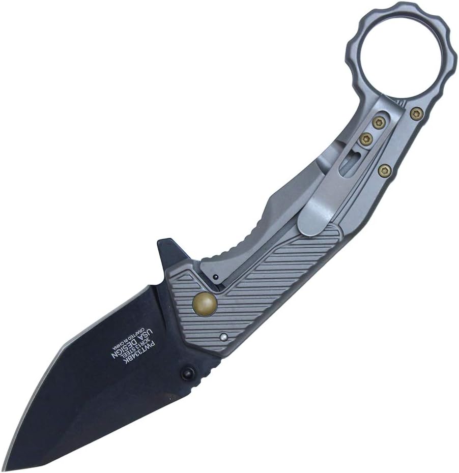 Cuchillo bolsillo acero inox Karambit 7.25"