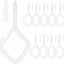 10 Ganchos Metal Hebilla Seguridad para Plantas Tazas Luces