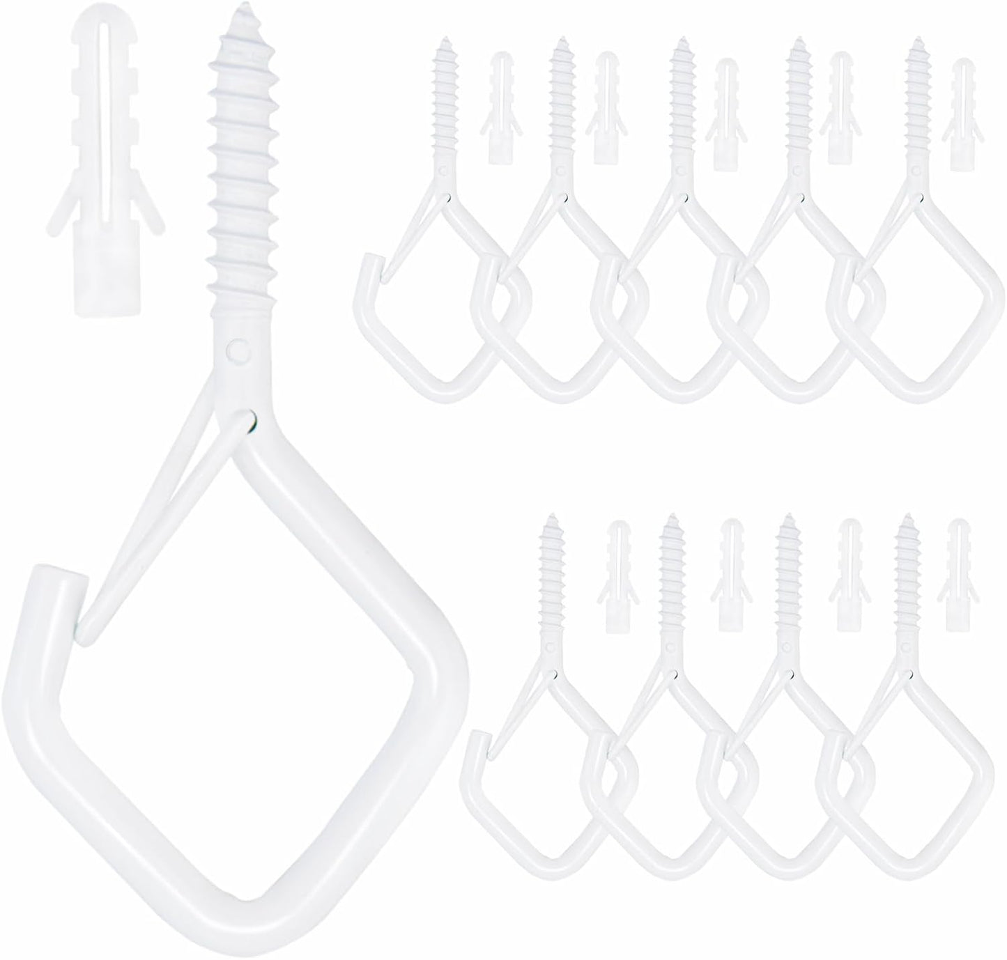 10 Ganchos Metal Hebilla Seguridad para Plantas Tazas Luces