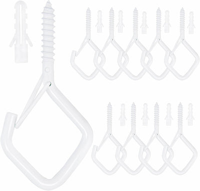 10 Ganchos Metal Hebilla Seguridad para Plantas Tazas Luces