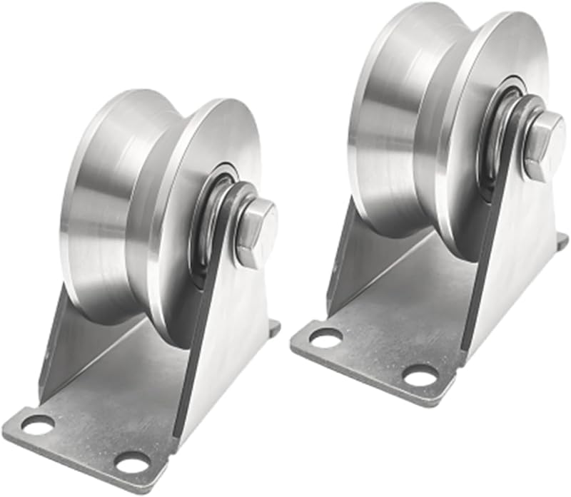 Rueda polea acero inox rodillos puerta deslizante