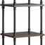 Estante 4 niveles estilo vintage sala cocina negro gris