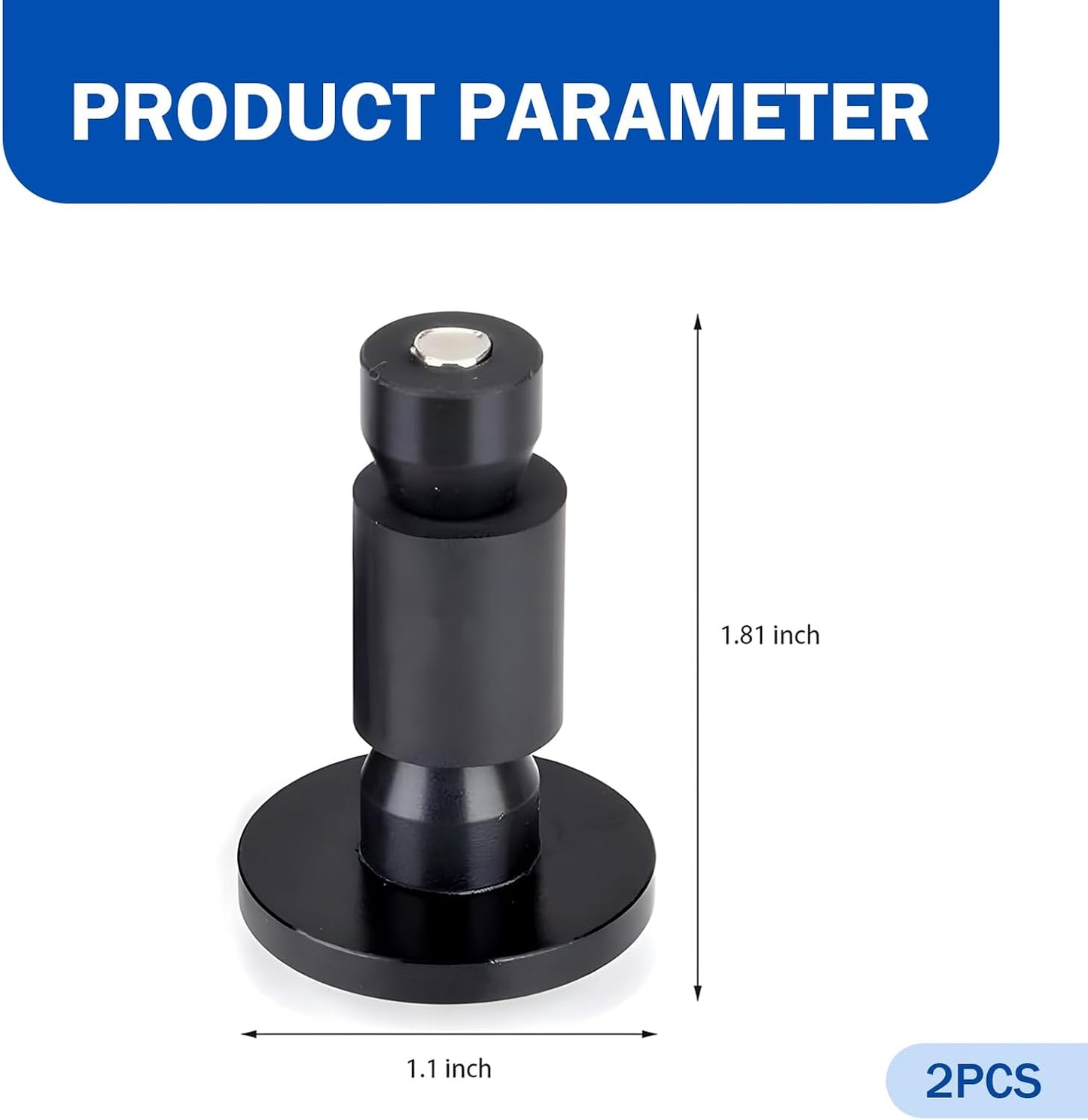 2 Tapones agarre manillar motocicleta 7/8pulg universal negro