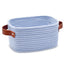 Cesta almacenamiento XS tejida algodón asa decorativa