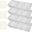 12 Cubos Plástico Almacenamiento Oficina con Etiquetas