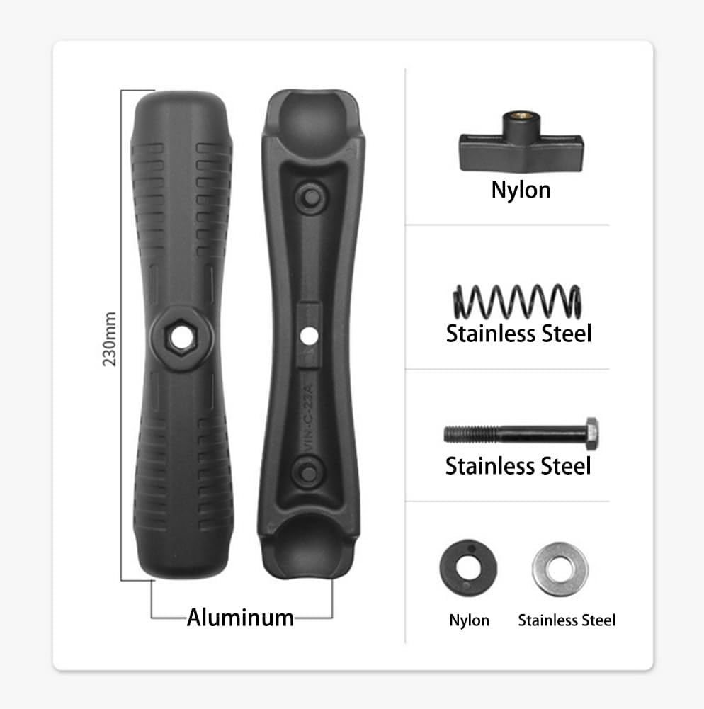 Brazo doble enchufe bola 1.5" aluminio comp RAM