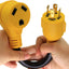 Cable adaptador eléctrico 30A 4 clavijas a 30A 12"