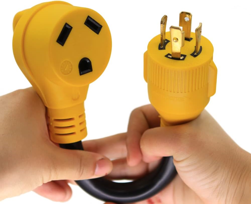 Cable adaptador eléctrico 30A 4 clavijas a 30A 12"