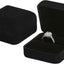 2 Pzas Caja Anillos Terciopelo Metálico para Mujeres y Niñas