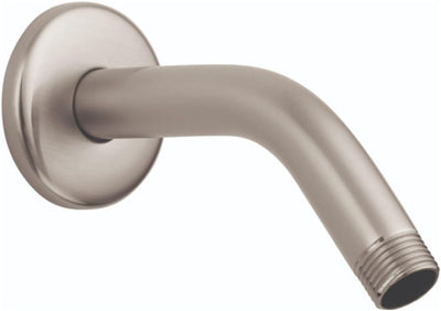 Brazo ducha moderno 6pulg níquel cepillado para pared