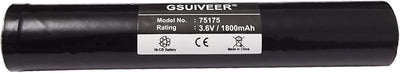 Batería recargable Ni-CD 3.6V 1800mAh comp Streaml ight Stinger