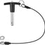 Pasador liberación rápida T 3/8" acero inox botón presión