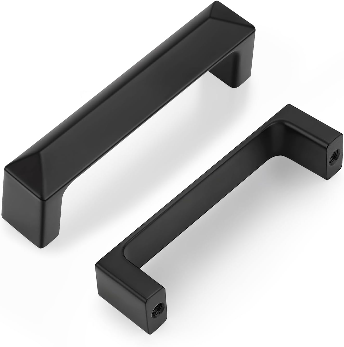 10 Manijas Gabinete Negro Mate 3pulg Tiradores Baño
