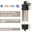 Filtro agua portátil para emergencias senderismo camping
