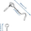 Pestillo hierro 1.5" cerradura puerta granero 5uds