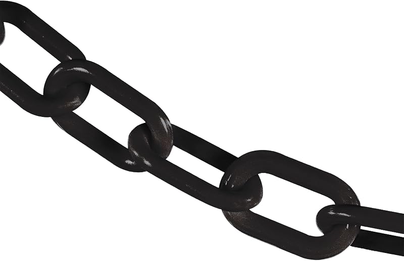 Cadena barrera plástico negro 2pulg 500pies
