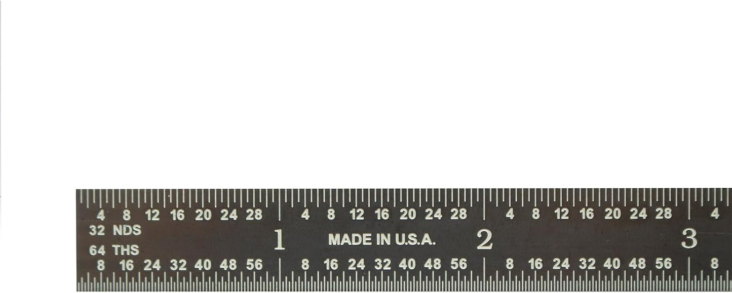 Regla acero inox 12pulg 1/50" espesor alta precision