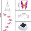 Campanillas viento solares con luces LED impermeables